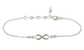 Classic Design Eternity 925 Sterling Silver Adjustable Bracelet